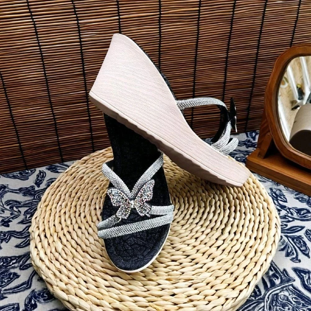 Dép Đế Xuồng Cao Gót (10cm) Nhẹ Nhàng Tiểu Thư
