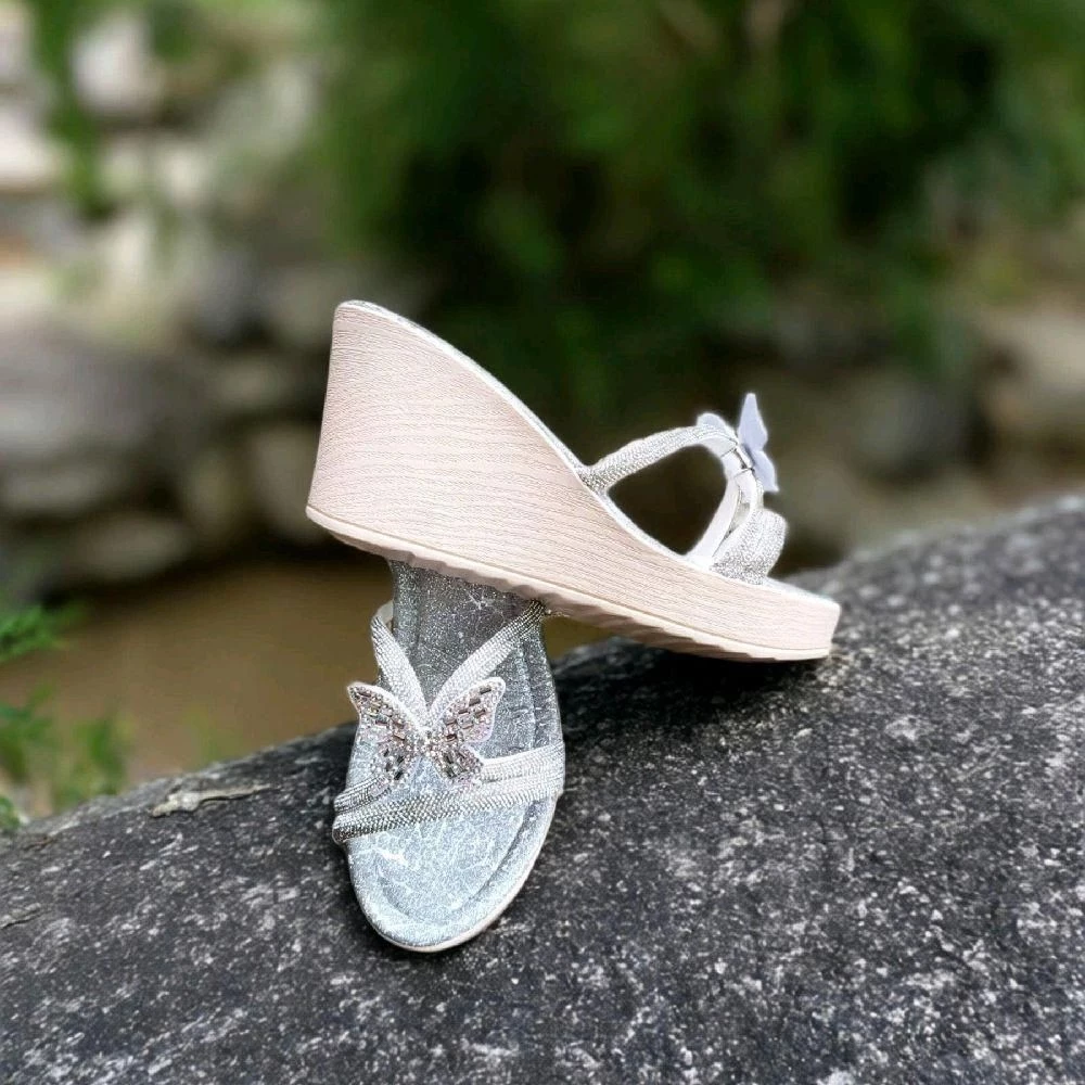 Dép Đế Xuồng Cao Gót (10cm) Nhẹ Nhàng Tiểu Thư - Ảnh 5