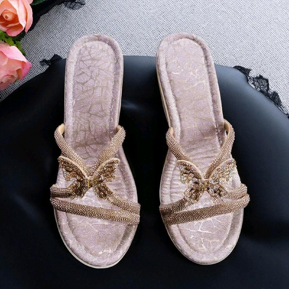Dép Đế Xuồng Cao Gót (10cm) Nhẹ Nhàng Tiểu Thư - Ảnh 2