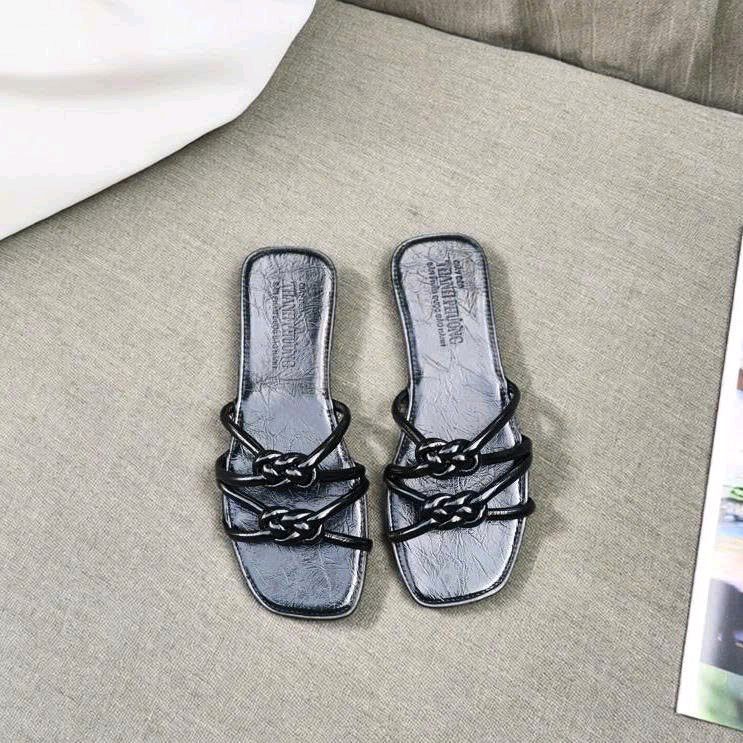 Dép lê nữ > Quai đan dây > Đế chống trượt > Cân mọi địa hình ( trong nhà hay đường phố ) - Ảnh 3