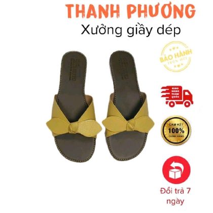 Dép nơ siêu bền đế TPR dành cho nữ có quai - Slipper, Women, DéP Nữ Có Quai Shoes GiàY dép đi biển