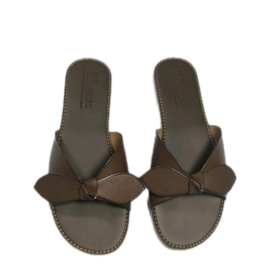 Dép nơ siêu bền đế TPR dành cho nữ có quai - Slipper, Women, DéP Nữ Có Quai Shoes GiàY dép đi biển - Ảnh 4
